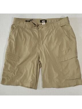 REI Co-op Khaki Cargo Hiking Shorts – Mens Size 8